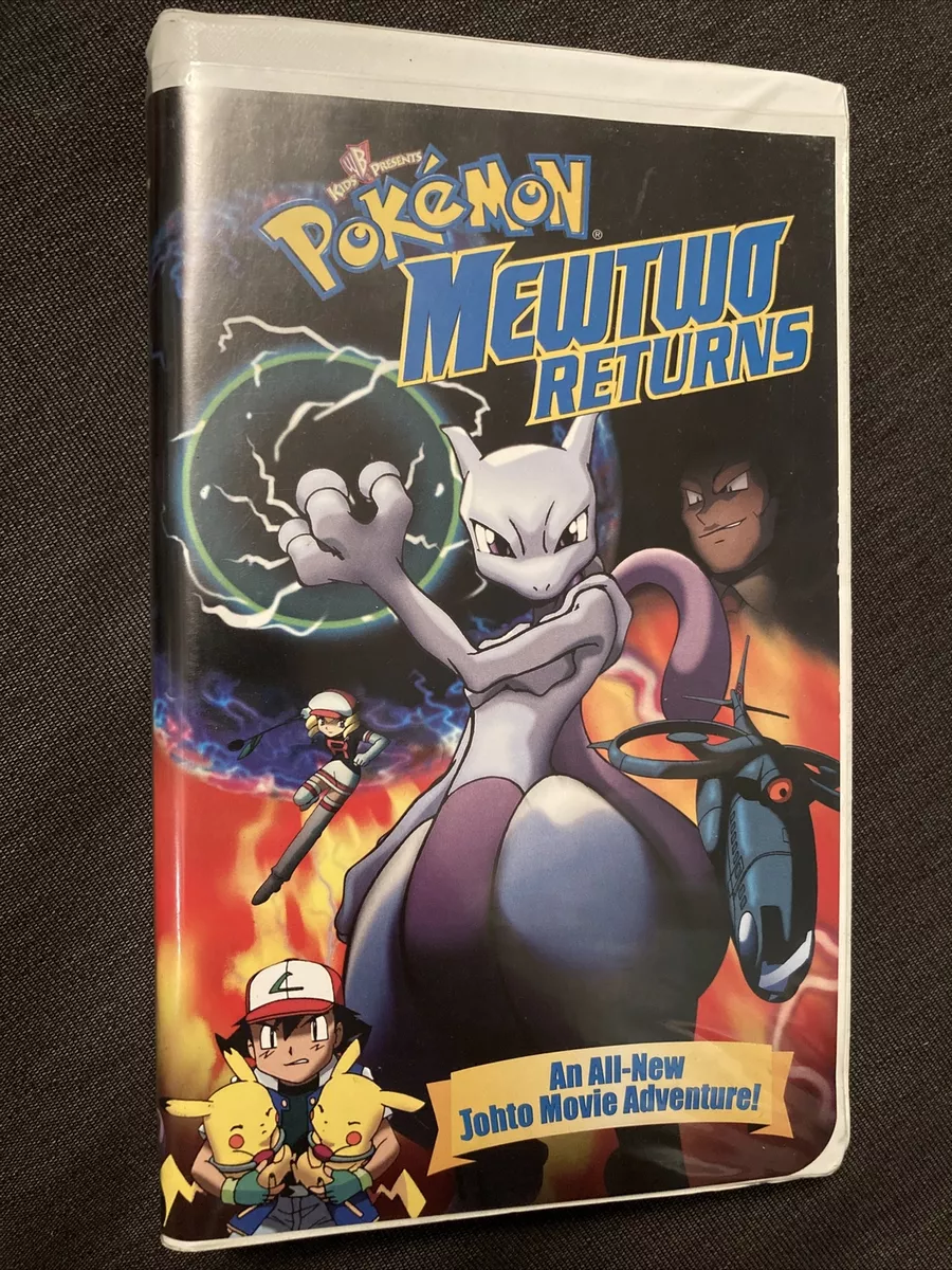 Pokemon Mewtwo Returns Movie VHS Johto Adventure Clamshell 2001 TESTED