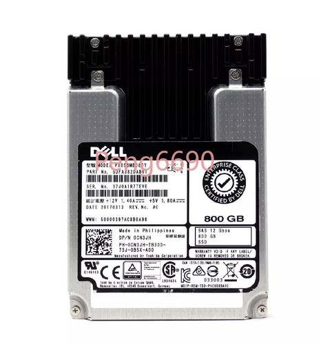 NEW 0CN3JH CN3JH DELL PX05SMB080Y 800GB 2.5" SAS 12G MU SSD Solid State Drive - 第 1/2 張圖片