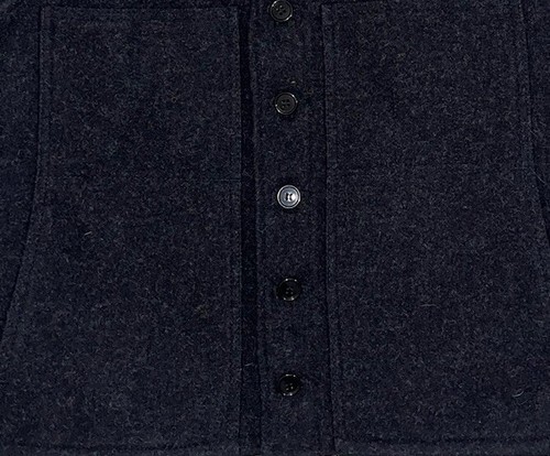 VTG Filson Mackinaw Vest Charcoal Gray Virgin Wool Button Front Style 20 Size 42 - Picture 3 of 6