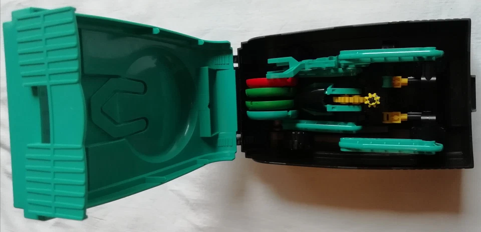 LEGO Technic Konvolut 3 Boxen Türkis Blau Beige mit Figuren Slizer. Vintage. - Bild 4 von 4