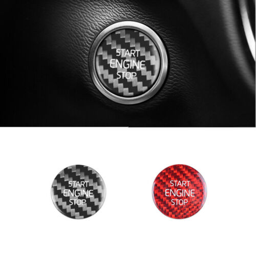 Pure Carbon Fiber Car Front Start Stop Button Sticker For Volvo XC40 19 20 21 22 - Picture 11 of 13