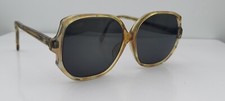 Vintage UOC Green Gray Oval Horn-Rimmed Sunglasses USA FRAMES ONLY
