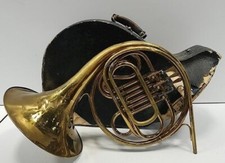 Continental Colonial Single French Horn, USA, with case, Good Condition