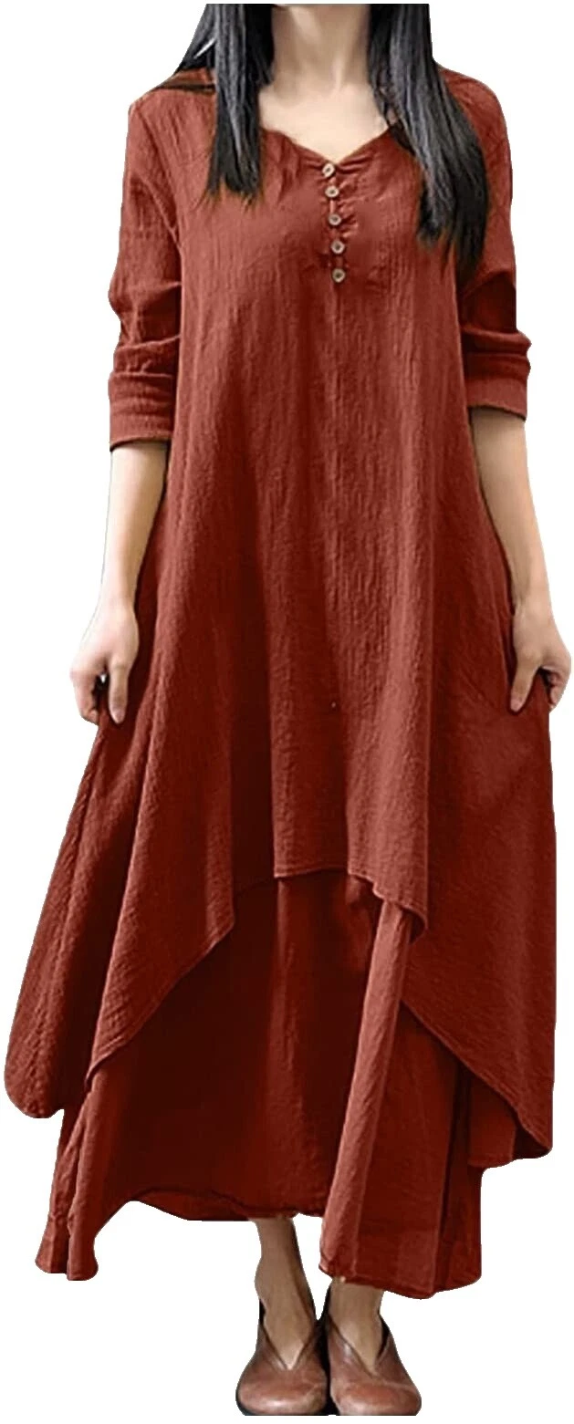 Linen Long Maxi Dresses for Women
