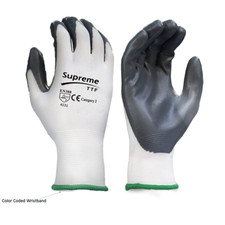 240 Pairs Nylon Grip Work Gloves Palm COATED Builders Constructions Hand Safety