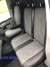 TAILORED FRONT SEAT COVERS For VOLKSWAGEN T5 2003 - 2015 EMBOSSED ART. LEATHER
