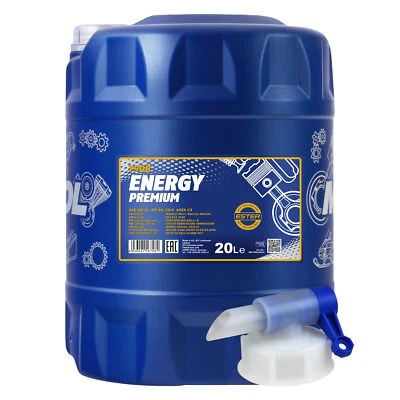 SCT GERMANY 20 Liter MANNOL Energy Premium 5W-30 API SN/CH-4 Motoröl + Auslaufhahn