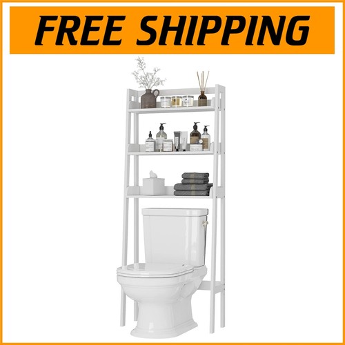 Elegant 3-Tier Over The Toilet Storage Shelf - Stylish Bathroom Organizer