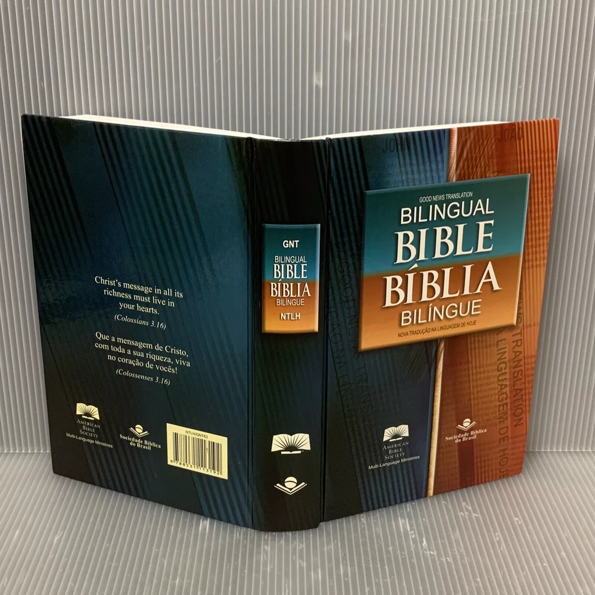 NTLH/GNT Holy Bible ~ Brazilian Portuguese - English Bilingual Bible,  Hardcover