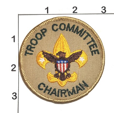 Troop Committee Chairman Patch BSA Boy Scouts America Round Vintage ...