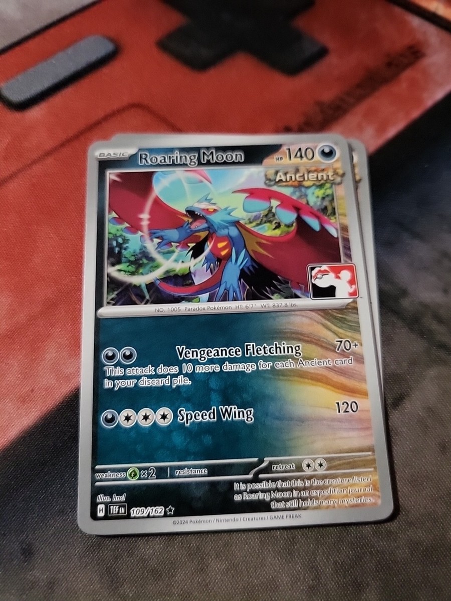 Roaring Moon Play! Pokemon Prize Pack Series 5 Non-Holo Stamped