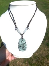 Certified Natural Burmese Jade Jadeite Pendant Necklace