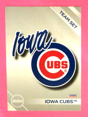 2024 Choice,  Iowa Cubs - HEADER CARD & FIELD PHOTO