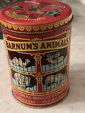 Vintage 1979 Nabisco Barnum’s Animal Crackers Tin 1914 Replica 8 oz