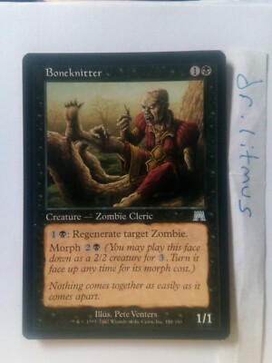 1x Boneknitter Morph Zombie Cleric Onslaught MTG Great Condition