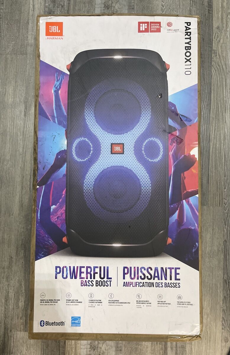 JBL PartyBox 110 Portable Speaker System - Black for sale JBL PartyBox 110 Portable Speaker System - Black for sale
