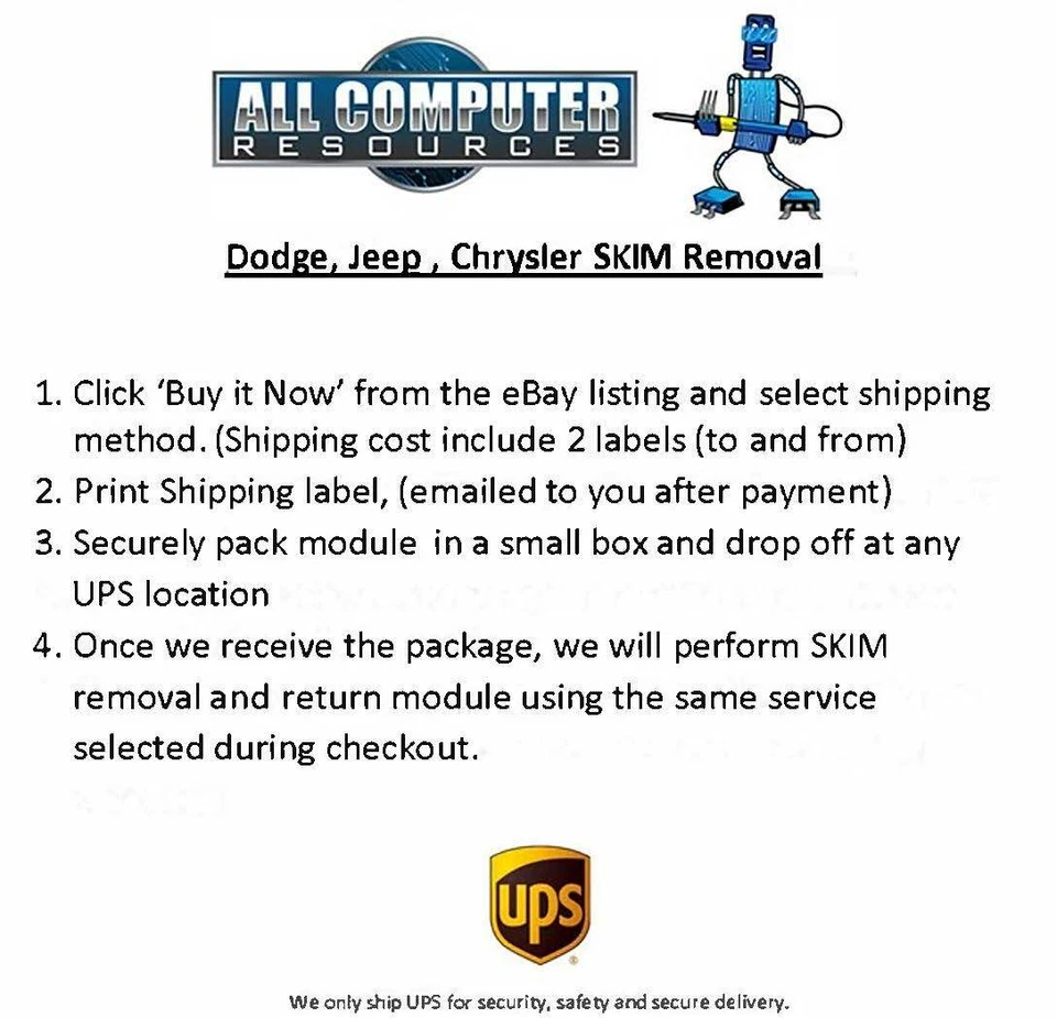 Dodge Trucks 1996-2006 eliminación de seguridad SKIM eliminación servicio ECU PCM ECM Foto 2 de 4