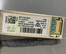 Genuine Cisco SFP-10G-SR-S 10-3105-01 V01 10GBASE-SR SFP+ M. With Hologram #S-15