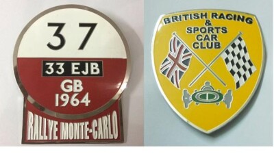 Rallye Badge and Barc Badge -set of 2pcs