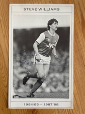 STEVE WILLIAMS SIGNED ASENAL 8.5 x 5.5 inch PICTURE