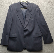 Yves Saint Laurent Blazer Jacket Mens Multi Pinstriped Notch Lapel Two Button