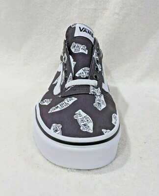 Vans Ward Skate Shoes Men\'s Size 10 Off The Wall Scatter Logo Obsidian White Vans Ward Skate Shoes Men main image 3