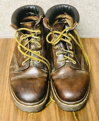 90's Vintage Dr Martens Brown Leather 6-Eye 939 Boots England