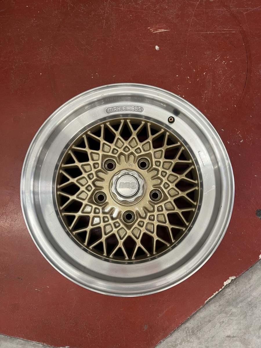 Porsche BBS Wheel 15x8 Pn-2900884 5'' Backspacing Gold Mesh for