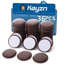 36pcs Self-Adhesive Furniture Sliders 1-7/9" Furniture Moving Pads-Sticky Car...