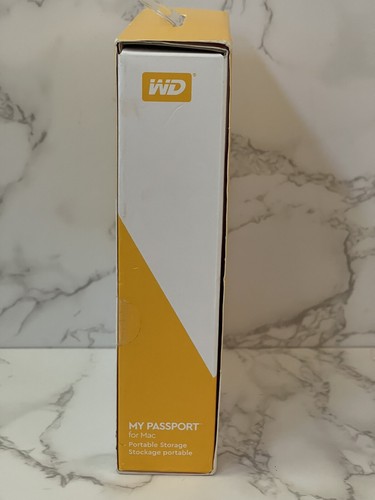WD My Passport for Mac 1TB USB 3.0 Portable External Hard Drive New Open Box - Picture 4 of 6