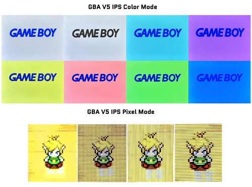 Nintendo Game Boy Advance GBA CLEAR System 101 Backlit V5 IPS LCD Pick buttons! - Afbeelding 5 van 6