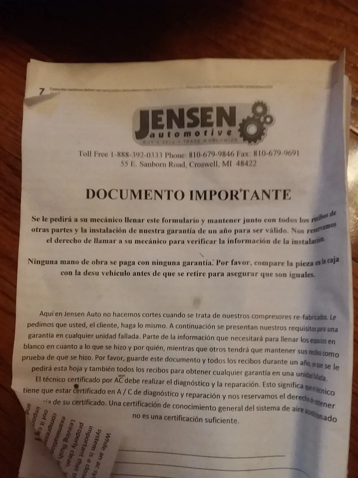 Compresor de aire acondicionado de aire acondicionado para BMW X5 3.0i deportivo utilitario 4 puertas 2003-2006 Foto 4 de 4