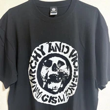 Gism Anarchy Skull T Shirt Beast Arts Y2K