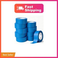 10Rolls Painters Tape 2 inch Wide Bulk Blue Masking Tape for Painting 55yds ...