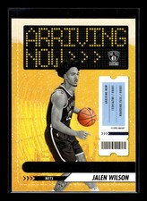 2023-24 Hoops Winter #28 Jalen Wilson Rookie Arriving Now Holo Brooklyn Nets