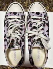 Converse Chuck Taylor Leopard Print Low Top Sneakers Unisex, Size 8