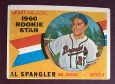 1960 Topps Al Spangler (Milwaukee Braves) #143 F/G