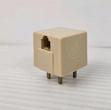 Telephone 4 Prong to Modular Adapter RJ-11 for Standard Vintage or Rotary PHONE 