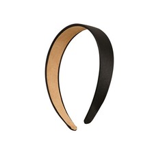 Motique Accessories 1.25 Inch Wide Satin Non Slip Hard Headband with No Teeth
