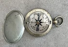 Vintage WW2 US Army WITTNAUER COMPASS Military Pocket Watch Style - Orig Patina