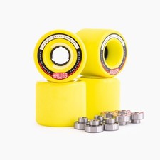 Hawgs Wheels Fatty Hawgs 63mm 78a Longboard Wheels with Spaceballs Bearings