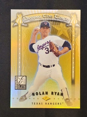 2001 Donruss Elite Passing the Torch Nolan Ryan #PT-11 /1000 Rangers