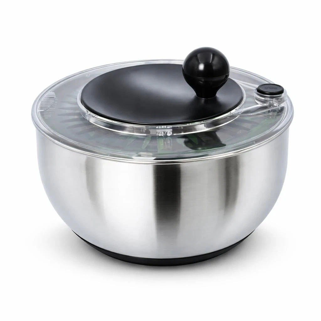 Stainless Steel Salad Spinner Large 5.28 Qt – Fast Drying Lettuce Spinner, Pr...