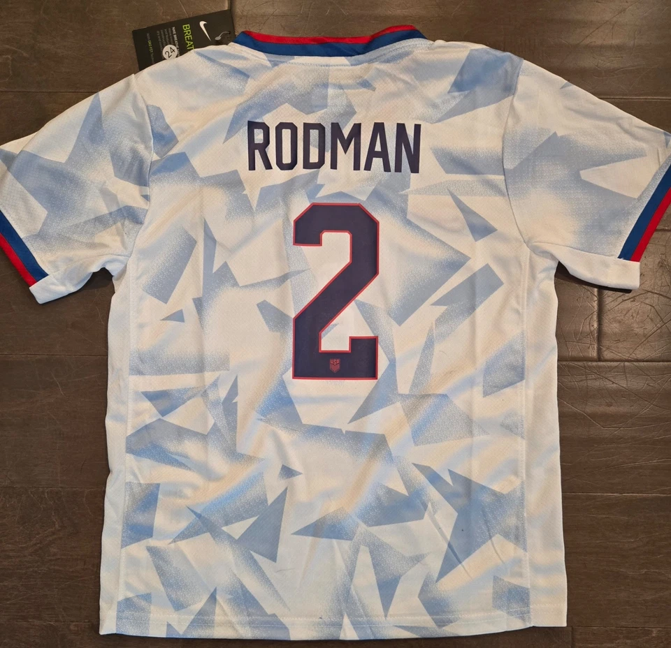 YOUTH Trinity Rodman #2 USWNT 2025 Stadium Home Jersey Kit - NWT - Image 4 of 4