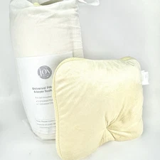 NEW Joy Mangano Universal Pillow Set + Chair Pad 2 Pillows Cream 6 Layer Tech