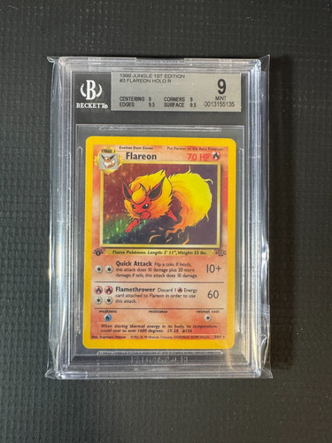 Flareon (1st Edition) graded BGS 9 for sale on eBay