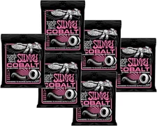 Ernie Ball 2723 Cobalt Super Slinky Electric Guitar Strings 9-42 6 Pack