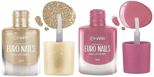 MARS EURO Nail Lacquer | Glossy Gel Finish | Rich Pigmentation | Chip Free | Qui