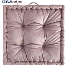 Plush Velvet Decorative Floor Pillow Indoor Comfort Support Stylish Accent New