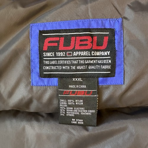 Vintage Y2K Fubu”Down” Bubble Puffer Jacket - Picture 3 of 5